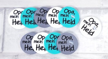 Einkaufswagenchip Opa, mein Held